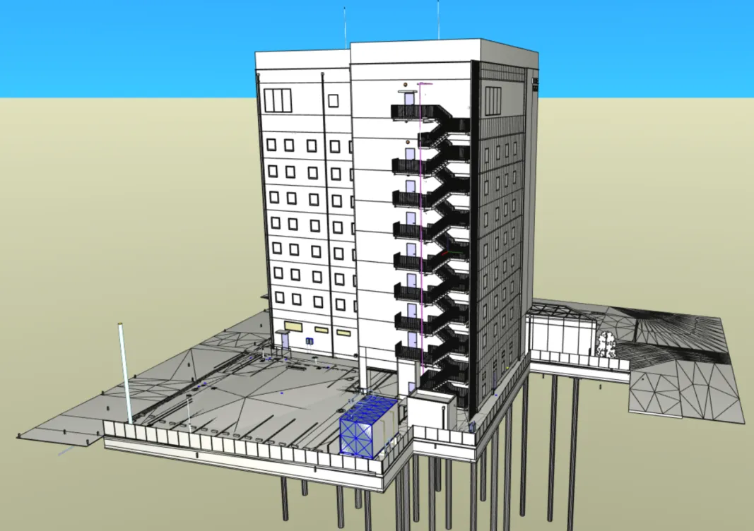 BIM model of a high-rise building by CNK Lab